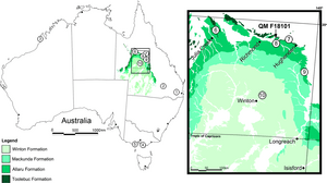 Australian thyreophoran localities