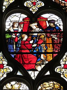 Baie 28 - détail 4 - chapelle Saint-Joseph, cathédrale de Rouen
