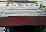 Belmont-Sheffield Trust and Savings Bank marquee by Taric Alani