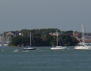 Burrow Island as seen from Portsmouth