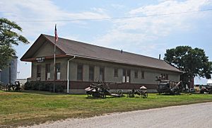Mound City Museum, housed in a former C.B.& Q. Railroad depot