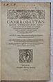 Cambrobrytannicae Cymraecaeve Linguae Institutiones et Rudimenta 1592 title page