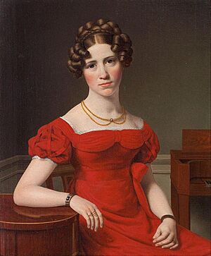 Christoffer Wilhelm Eckersberg - Portrait of Louise Christiane Fugl