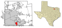 Location of Murphy in Collin County, Texas