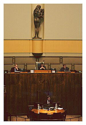Desk of the speaker of the Parliament of Finland2