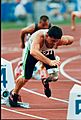 Don Elgin competing in the pentathlon at the 1996 Atlanta Paralympic Games