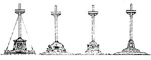Four rejected designs for USS Maine Mast Memorial - Commission of Fine Arts 1915