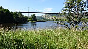 From Bodinbo Island towards the Erskine Bridge Hotel, Erskine, Renfrewshire, Scotland