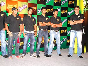 Ganguly with knightriders