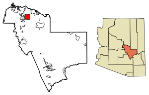 Location of Star Valley in Gila County, Arizona
