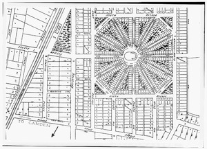 Historic American Buildings Survey MAP OF AREA - SURVEYED AND PLOTTED BY JOSEPH B. LIVEZEY (no date) - Pitman Grove Camp Meeting, North, South, East, and West Avenues, Pitman, HABS NJ,8-PIT,1-21