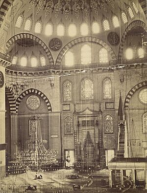 Interior of the Suleymaniye Mosque, Nave (3672472413)