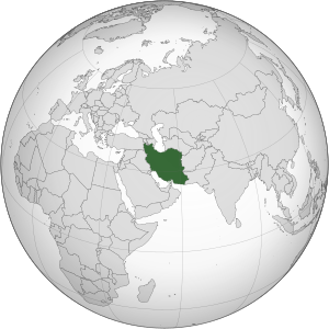 Iran (orthographic projection)