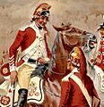 Irish Cavalrymen, 17th Regiment of Light Dragoons, British Army (cropped)