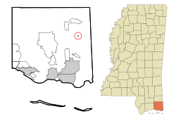 Location of Big Point, Mississippi