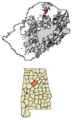 Jefferson County Alabama Incorporated and Unincorporated areas Morris Highlighted 0151456