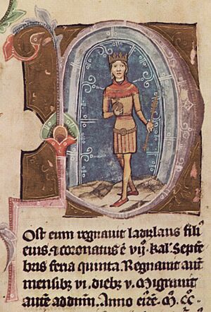Képes krónika - 123.oldal - III. László király