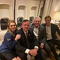 Kevin McCarthy, Dan Scavino, Jared Kushner and Hope Hicks during the MAGA campaign