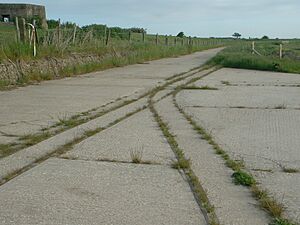 Light railway track remains, Freiston Shore