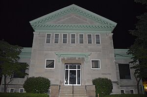 Litchfield Public Library from west