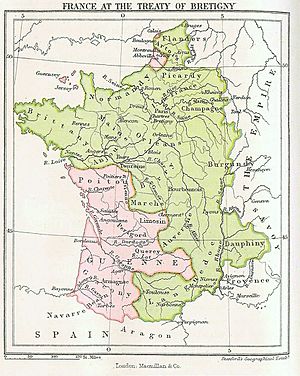Map- France at the Treaty of Bretigny