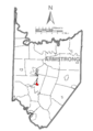 Map of Lenape Heights, Armstrong County, Pennsylvania Highlighted