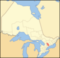 Map of Ontario KAWARTHA LAKES