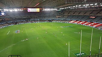 Marvel Stadium during curtain raiser.jpg