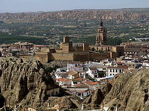 Moorish Castle - Cathedral - in Guadix Spain - panoramio.jpg
