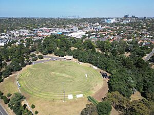 One of the ovals at Heidelberg Park. February 2024