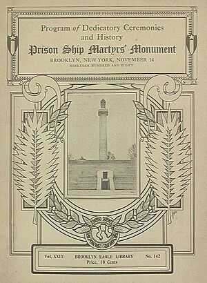 Program of the Dedicatory Ceremonies of the Prison Ship Martyrs Monument (1908)