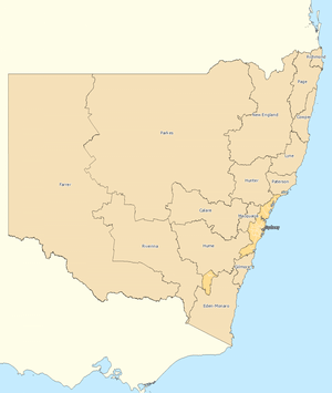 Rest of New South Wales divisions overview 2010