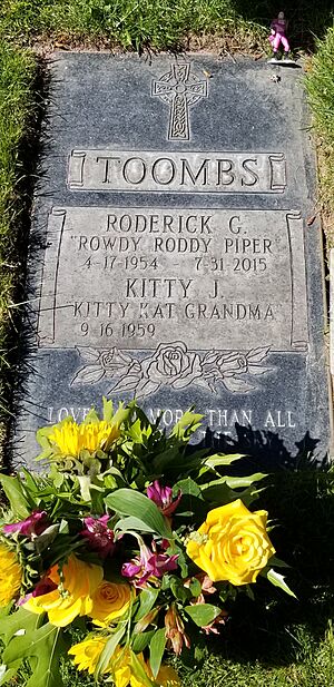 Roddy Piper's Grave 2021