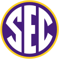 SEC logo in LSU colors