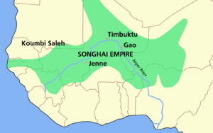 SONGHAI empire map
