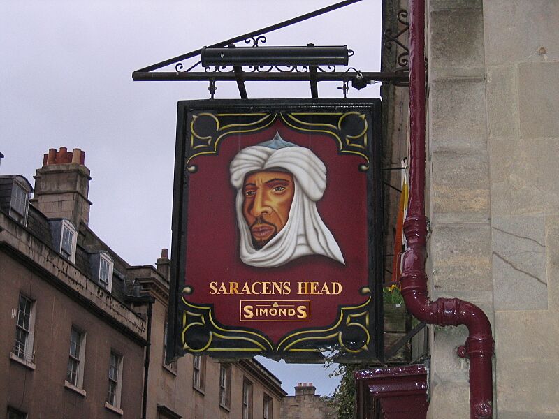 Saracens Head pub sign