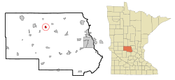 Location of Freeportwithin Stearns County, Minnesota