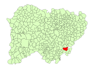 Location in Salamanca