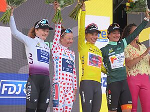 TDFF24 Podium maillots distinctifs