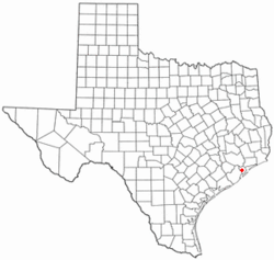 Location of Algoa, Texas