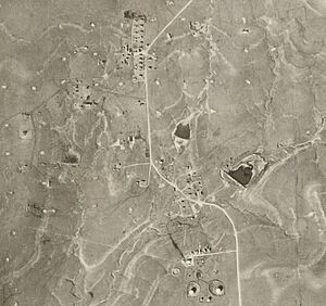Thrall, Kansas November 1936 Aerial View