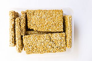 Tilkut ~ Sweet savoury made from jaggery paste and sesame seeds
