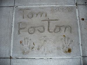 Tom Poston (handprints in cement)