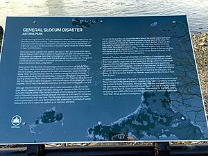 "General Slocum" Disaster marker - Astoria Park, Queens