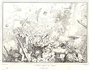 "I Turchi respinti da Scutari" Gatteri's Etching of the Siege of Shkodra