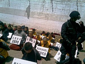 2008 China's Tyranny Violence Against Tibetan People and Monks after March Uprising 中國在三月起義抗暴後以極權武力控制西藏-圖博人民與僧侶