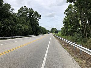 2021-08-16 11 24 00 View south along U.S. Route 1 (Rising Sun Bypass) just south of Red Pump Road and Mount Street in Rising Sun, Cecil County, Maryland