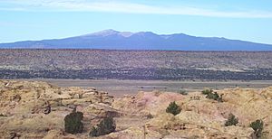 48 Acoma Pueblo view of Mount Taylor to north