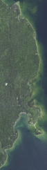 Aerial view of northeastern Baileys Harbor, Door County, Wisconsin 2020 (cropped)