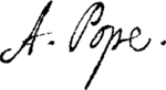 Alexander Pope signature.svg